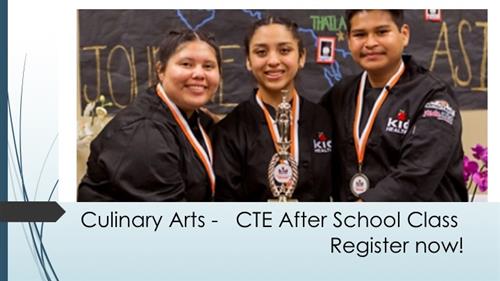 Three students with awards 